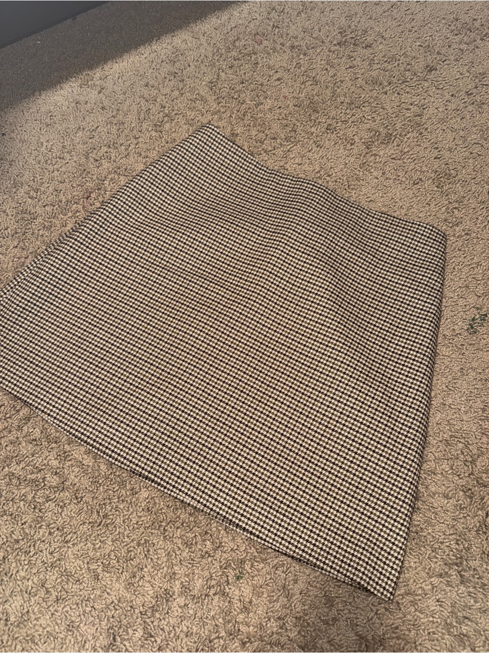 H&M Classic Houndstooth Mini Skirt - Black & White